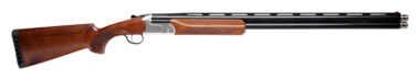 Savage Arms 18880 555 Sporting Compact 20 Gauge 3" 2rd 26" Black Semi-Gloss Over/Under Vent Rib Barrel, Silver Engraved Aluminum Receiver, Oiled Turkish Walnut Adjustable Stock, Ambidextrous
