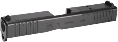 GLOCK, OEM MOS Slide, Fits GLOCK 19 Generation 3, Optics Ready, Includes MOS Slide with Assembled Internals, MOS Cover Plate, and Standard Sights