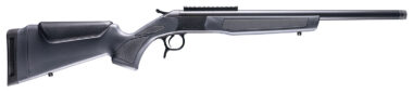 CVA CR4437 Scout  308 Win 1rd 20" Blued Threaded Barrel, Blued Picatinny Rail Receiver, Stealth Gray Fixed Synthetic Stock