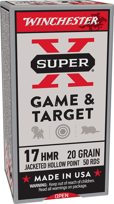 Winchester Ammo X17HMR1 Super X  17HMR 20gr Hornady XTP Hollow Point 50 Per Box/20 Case