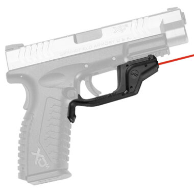 Crimson Trace 0160901 Laserguard Fits Springfield XD/XD M (Except Tactical/Service XD Gen 1 w/Single Rail Notch), Red Laser Black Polymer