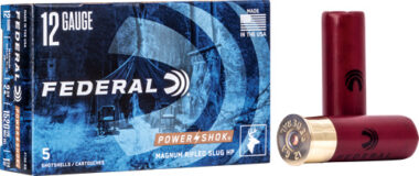 Federal F130RS Power-Shok  12 Gauge 2.75" 1 1/4 oz Slug Shot 5 Bx/ 50 Cs