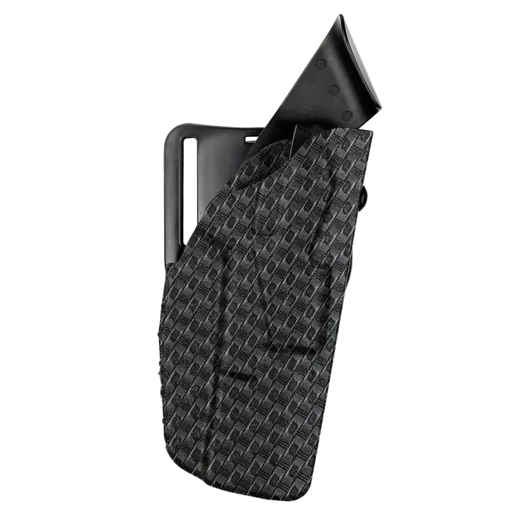 Safariland 7390 7TS ALS Mid-Ride Level II Retention Duty Holster – Glock 17 Gen 1-5 with SureFire X300U – Right Hand – SafariSeven Basketweave Black