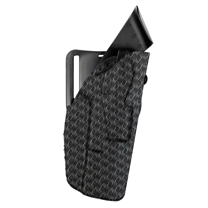 Safariland 7390 7TS ALS Mid-Ride Level II Retention Holster – Glock 17 Gen 1-5 – SafariSeven Basketweave Black – Left Hand | IMPORTANT: THIS IS A LEFT-HANDED HOLSTER