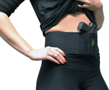 Sticky Holsters Belly Band-MEDIUM Ambidetrous Modular Band To Secure Sticky Holsters. Fits 32"-42" waist. Black w/Green logo
