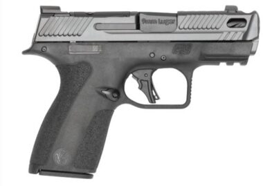 Smith & Wesson 14775 M&P9 Shield X Sub-Compact Frame 9mm Luger 10+1 3.60" Black Armornite Fluted Ported Barrel, Black Armornite Stainless Steel Optic Ready/Serrated Slide, Black Polymer Frame w/Picatinny Rail, Textured Grip, Holosun K/RMSc Footprint