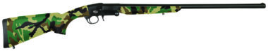 Charles Daly 930336 101 Compact 410 Bore Break Open 3" 1rd 26" Black Steel Single Shot Barrel & Receiver, Fixed Woodland Camo Synthetic Stock, Beretta/Benelli Mobil Choke System