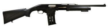 SDS IMP MFPA  Pump 12 Gauge 19" 5+1 3" Fixed Black Synthetic Black