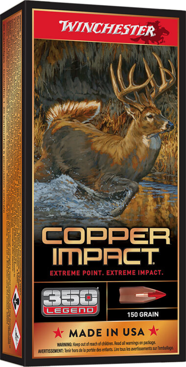 Winchester Ammo X350CLF Copper Impact  350Legend 150gr Copper Extreme Point Lead Free 20 Per Box/10 Case